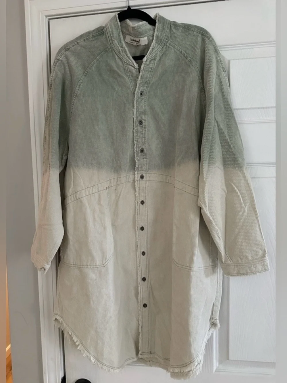 Three Bird Nest All You Do Tie Dye Corduroy Tunic Dress
